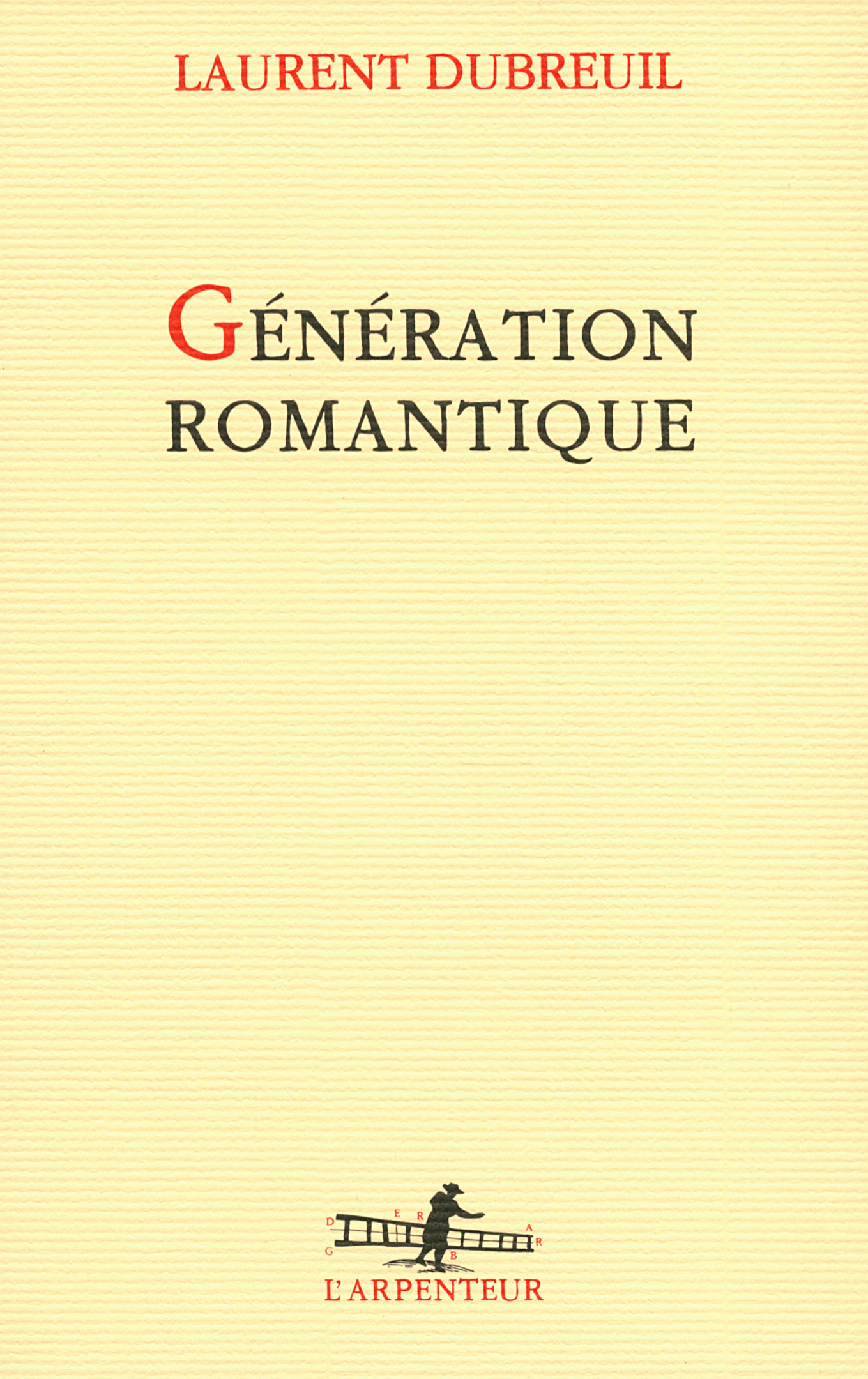 Génération romantique (9782070144457-front-cover)