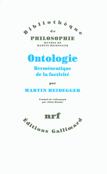 Ontologie, Herméneutique de la factivité (9782070139040-front-cover)