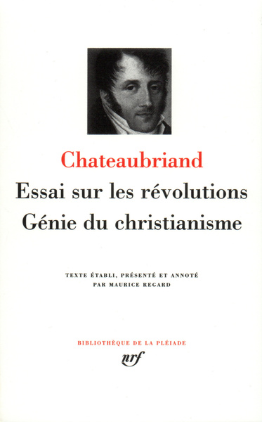 Essai sur les révolutions - Génie du christianisme (9782070108633-front-cover)