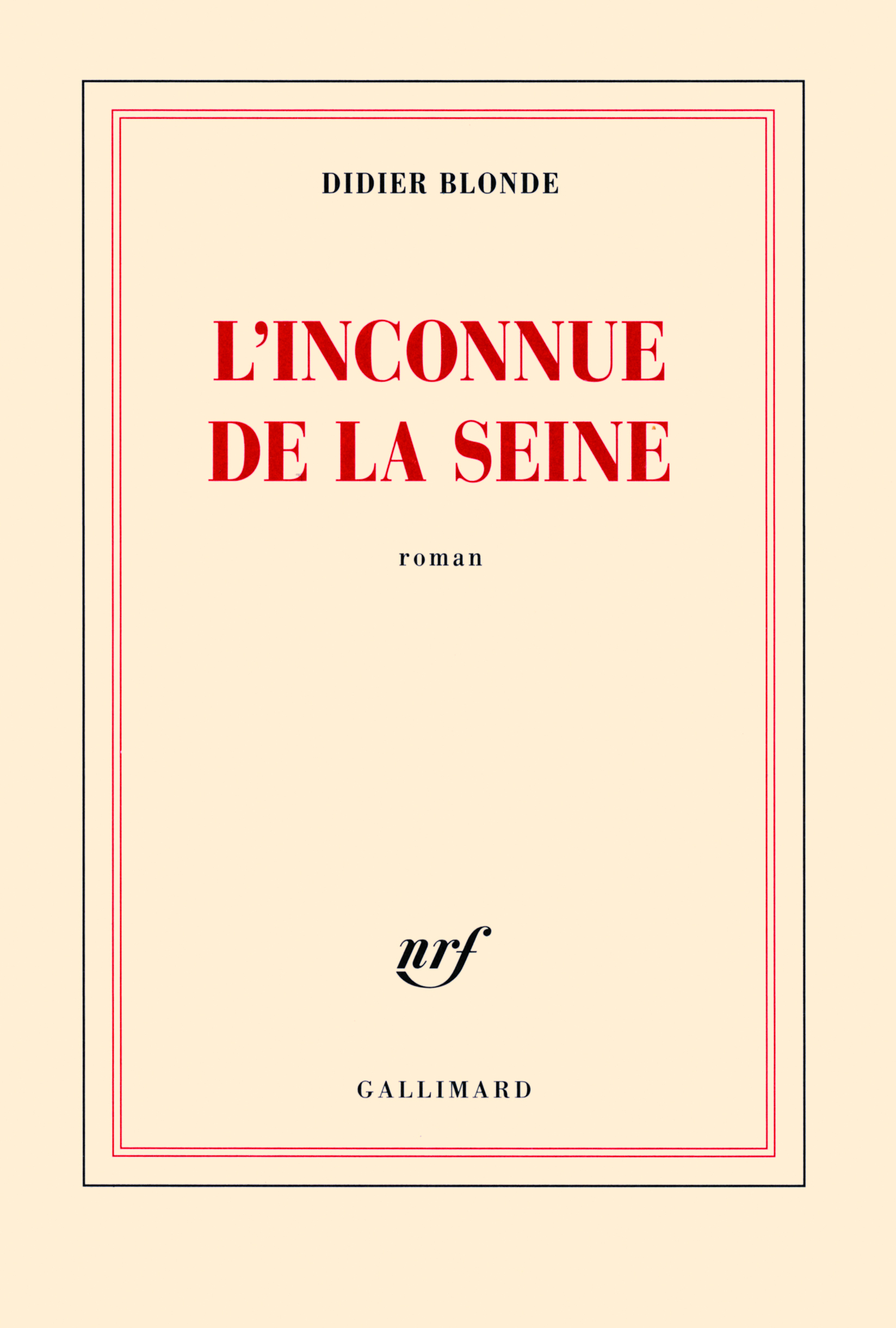 L'Inconnue de la Seine (9782070137732-front-cover)