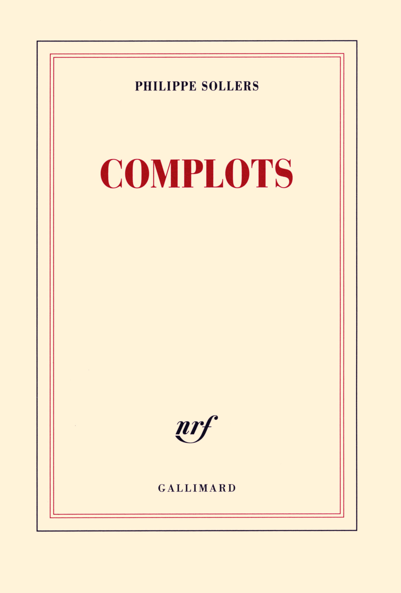 Complots (9782070137619-front-cover)