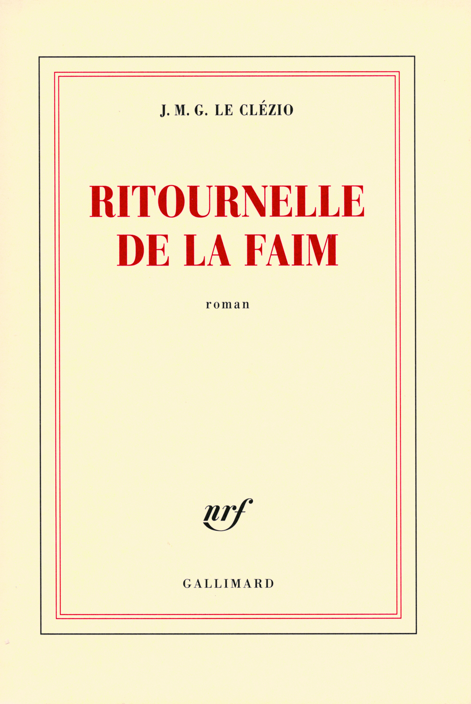 Ritournelle de la faim (9782070122837-front-cover)