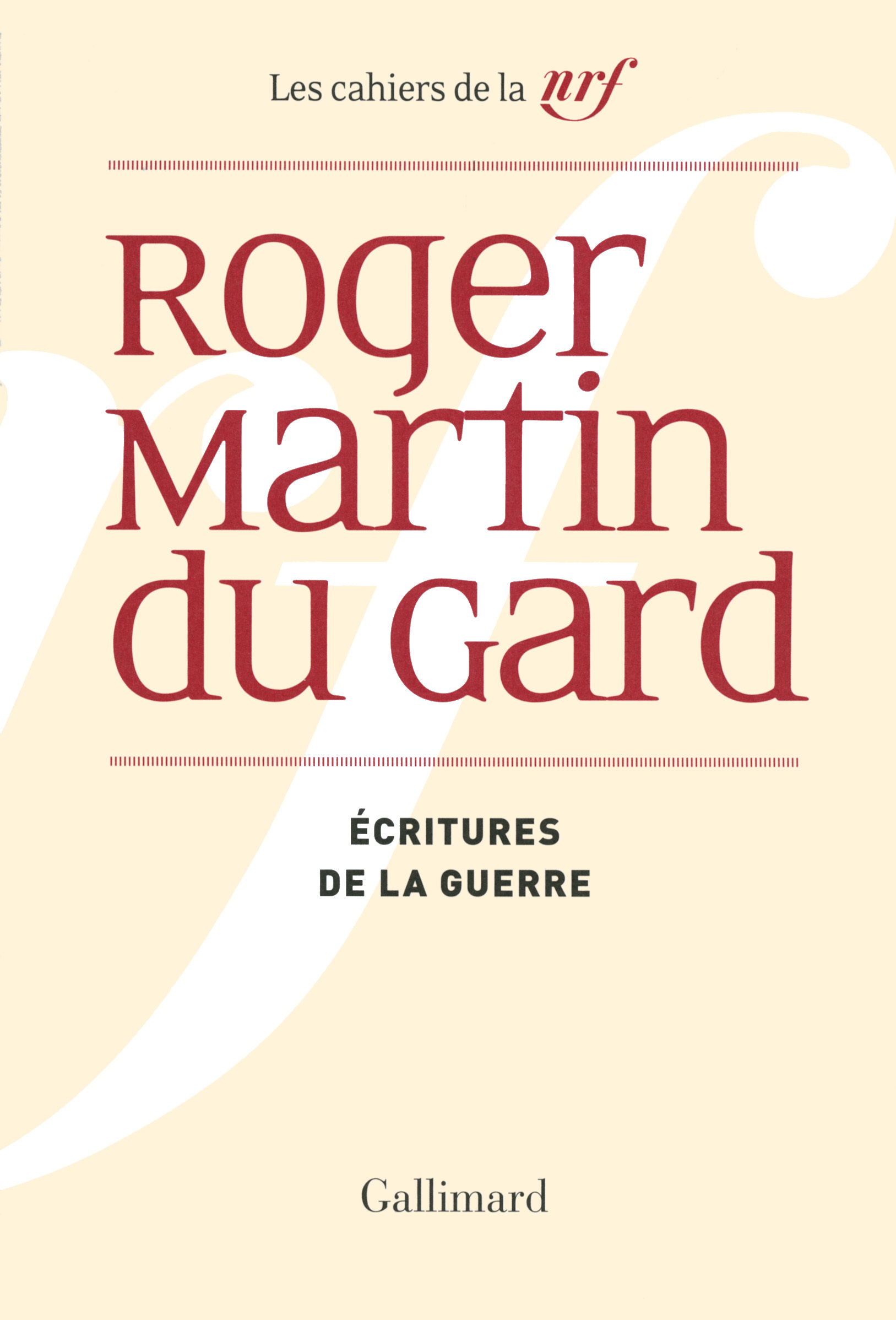 Écritures de la guerre (9782070147373-front-cover)