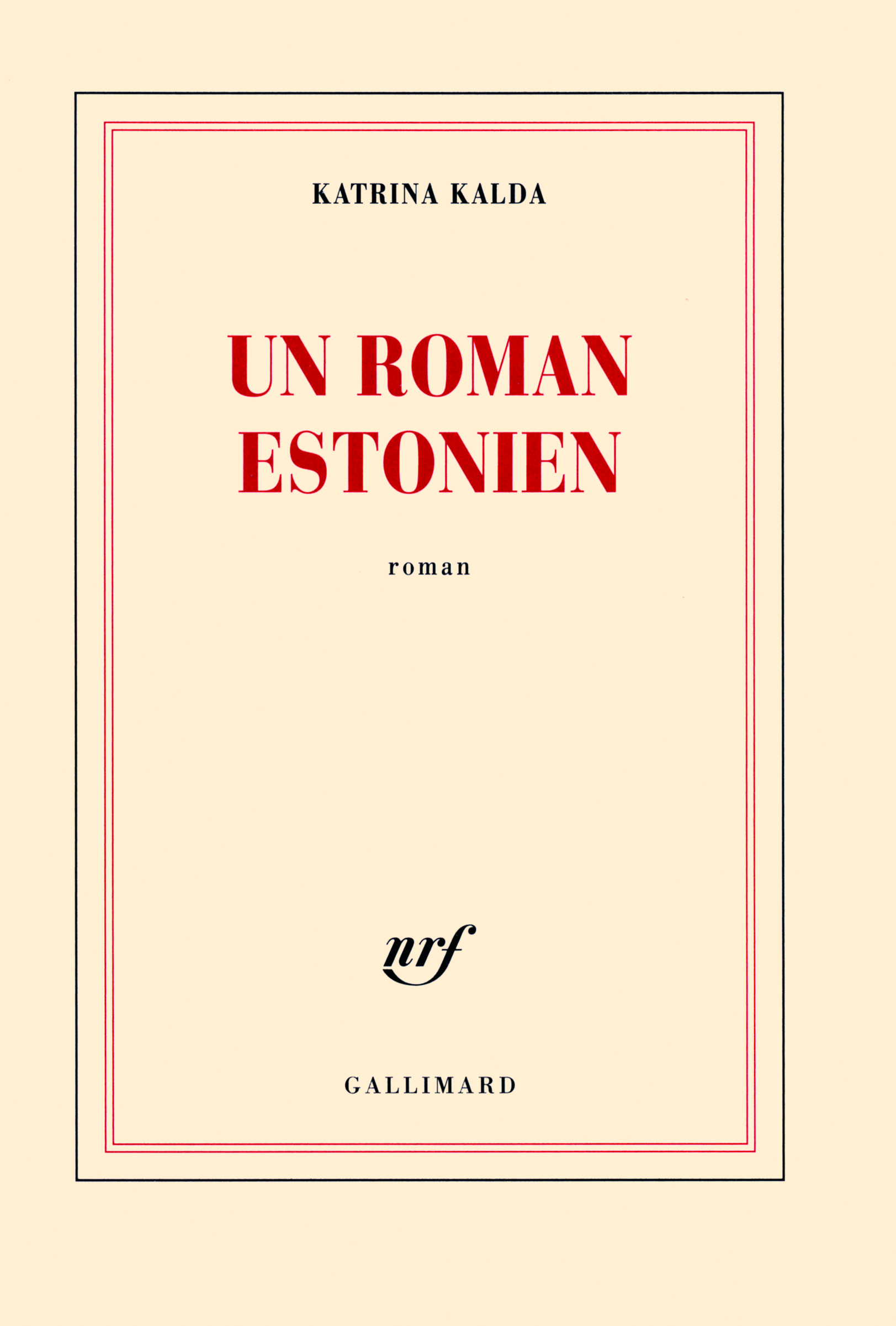 Un roman estonien (9782070129683-front-cover)