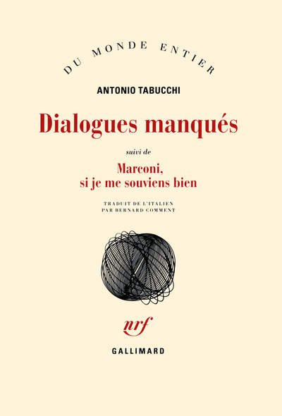 Dialogues manqués/Marconi, si je me souviens bien (9782070141159-front-cover)