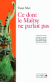 Ce dont le Maître ne parlait pas, Le merveilleux onirique (9782070131839-front-cover)