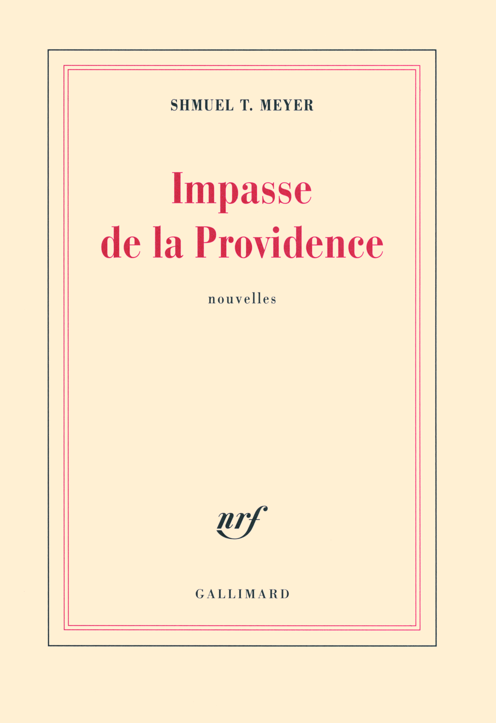 Impasse de la Providence/Jours de fête (9782070133437-front-cover)