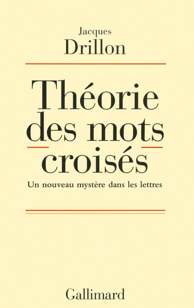 Théorie des mots croisés, Un nouveau mystère dans les lettres (9782070102228-front-cover)