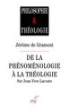 De la phénoménologie à la théologie, Sur Jean-Yves Lacoste (9782204174893-front-cover)