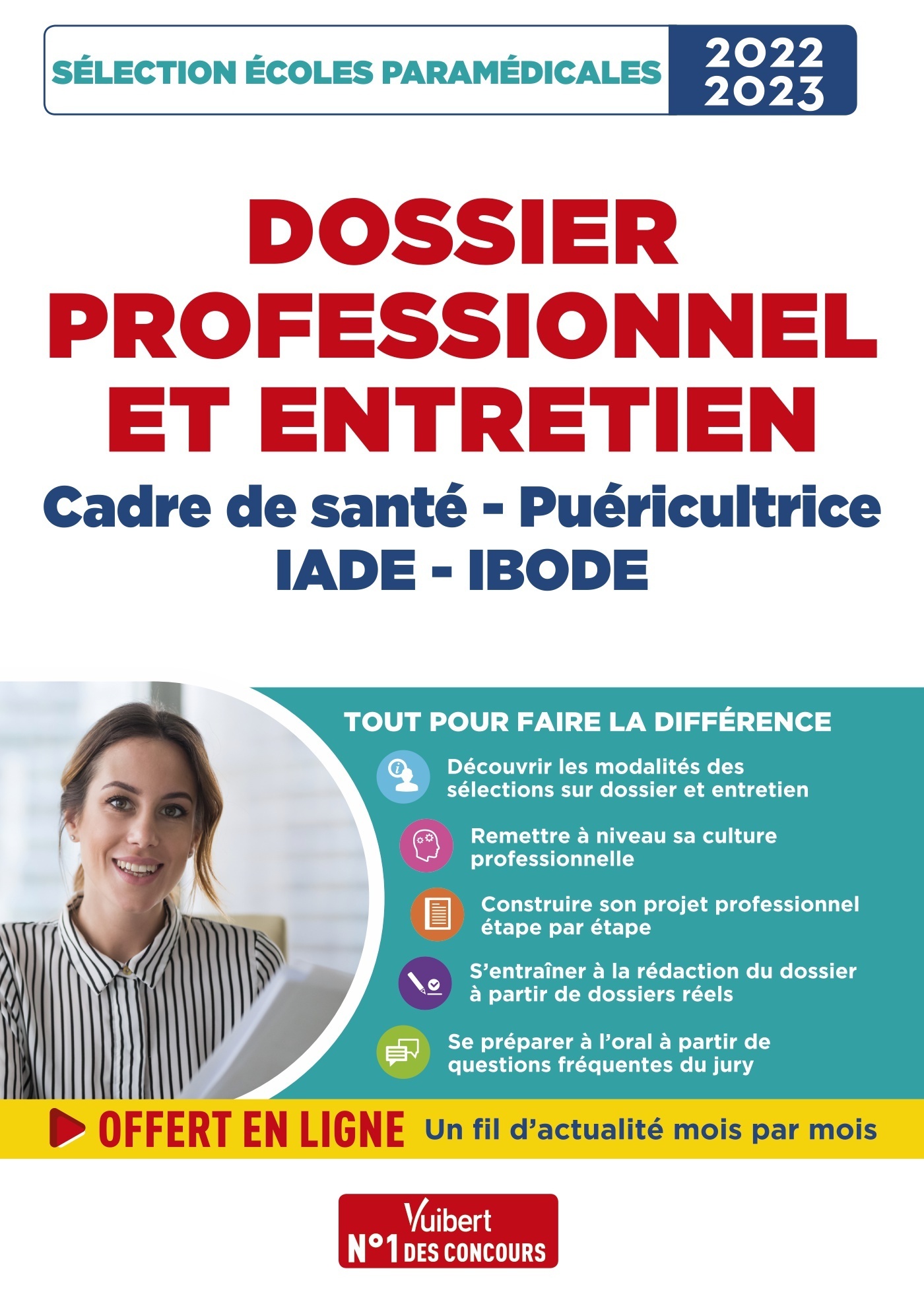 Dossier professionnel - Sélection Cadre de santé, Puéricultrice, IADE et IBODE, Admission 2022-2023 - Nouvelles modalités (9782311213102-front-cover)