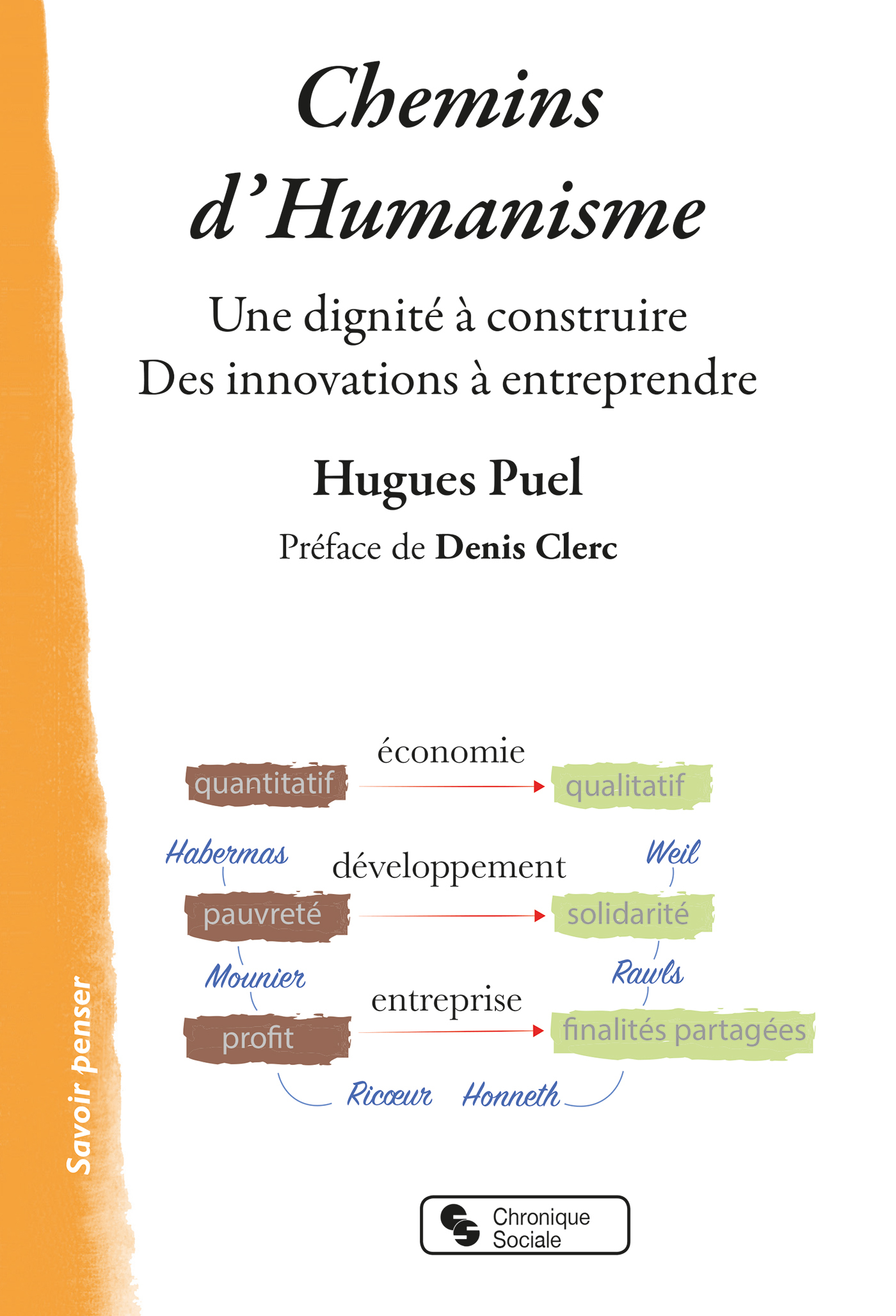 Chemins d'Humanisme, Une dignité à construire - Des innovations à entreprendre (9782367176277-front-cover)