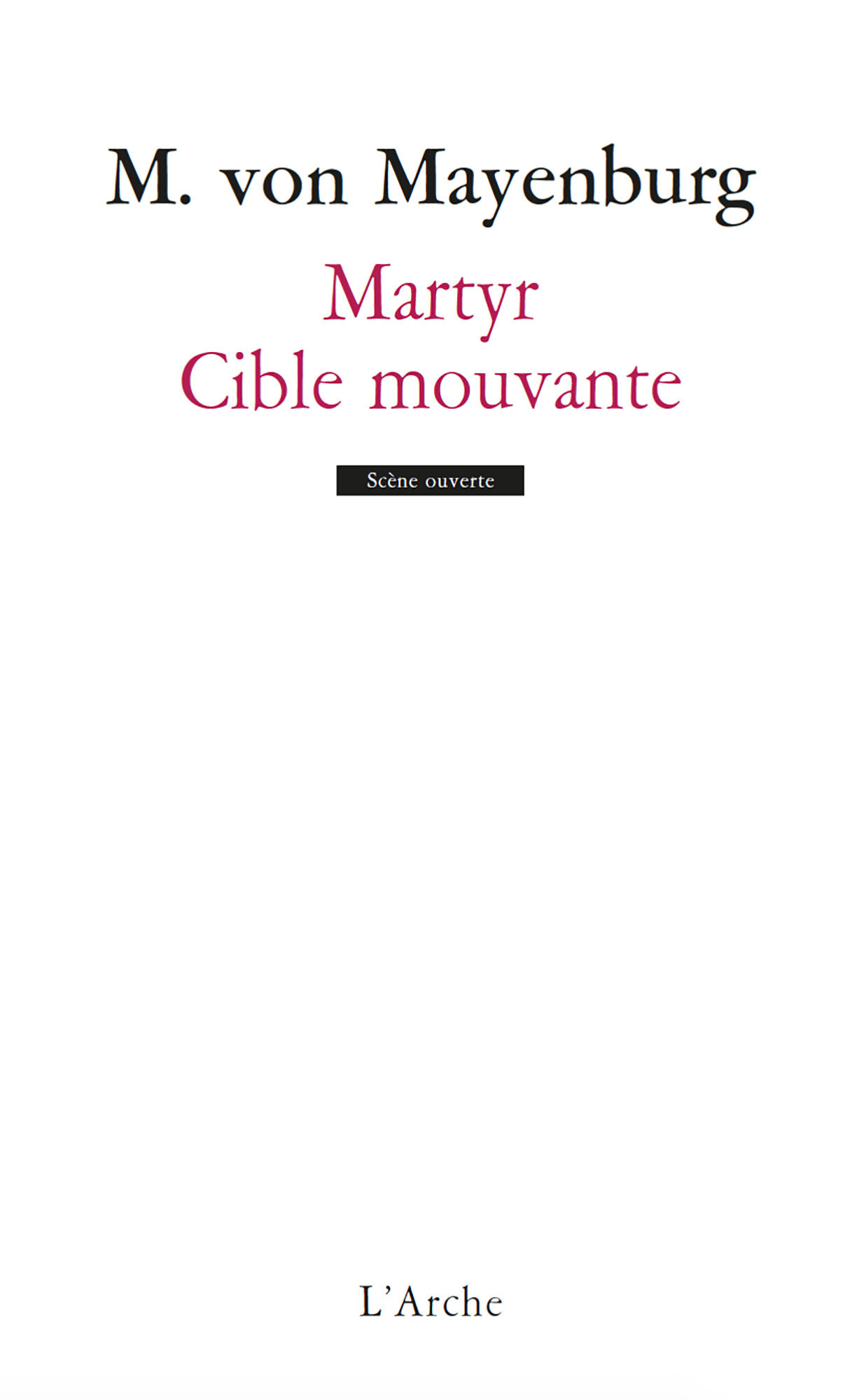 Martyr / Cible mouvante (9782851818263-front-cover)