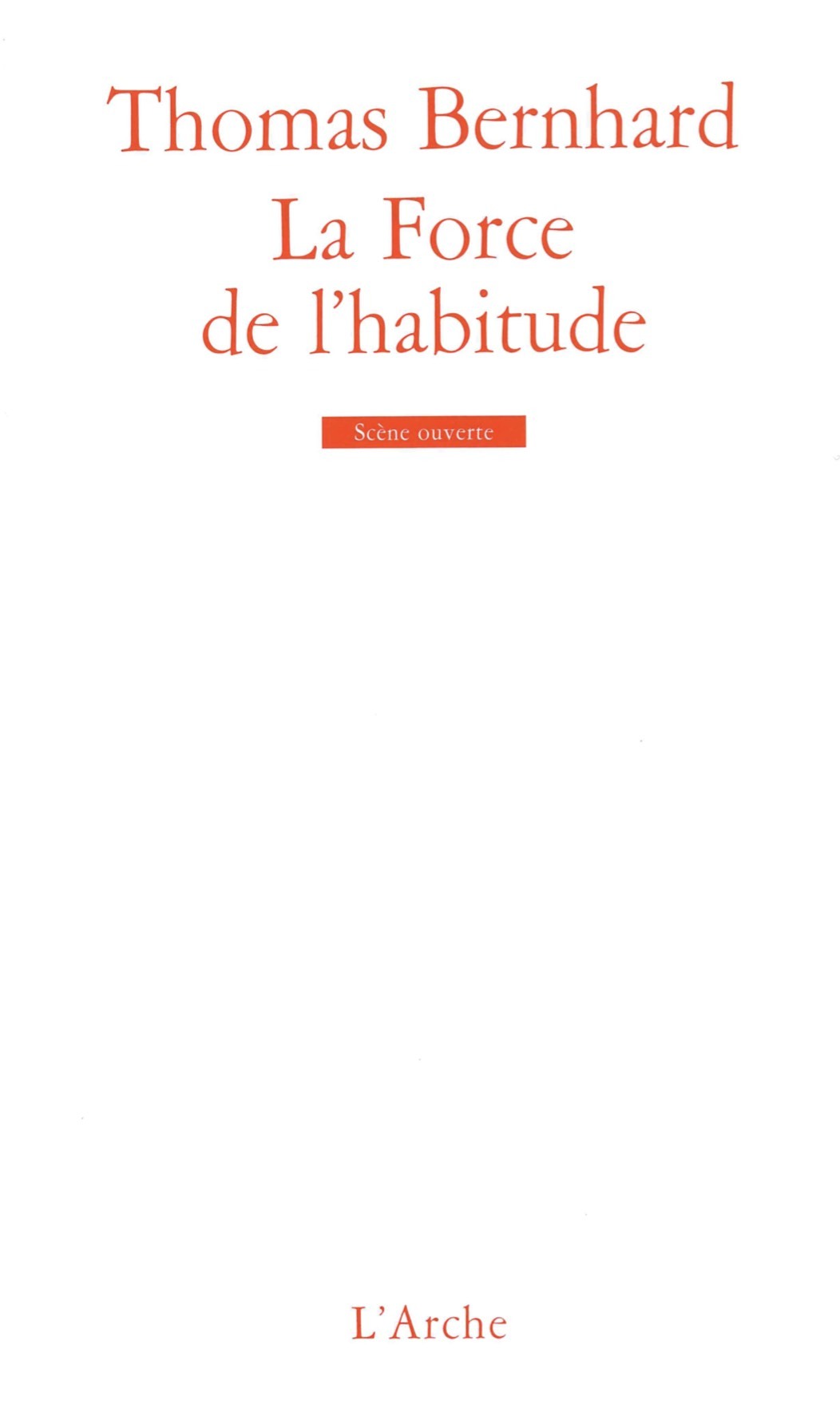 La Force de L'habitude (9782851810304-front-cover)