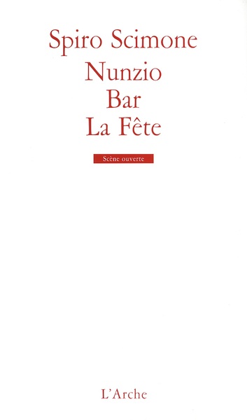 Nunzio / Bar / La Fête (9782851815279-front-cover)