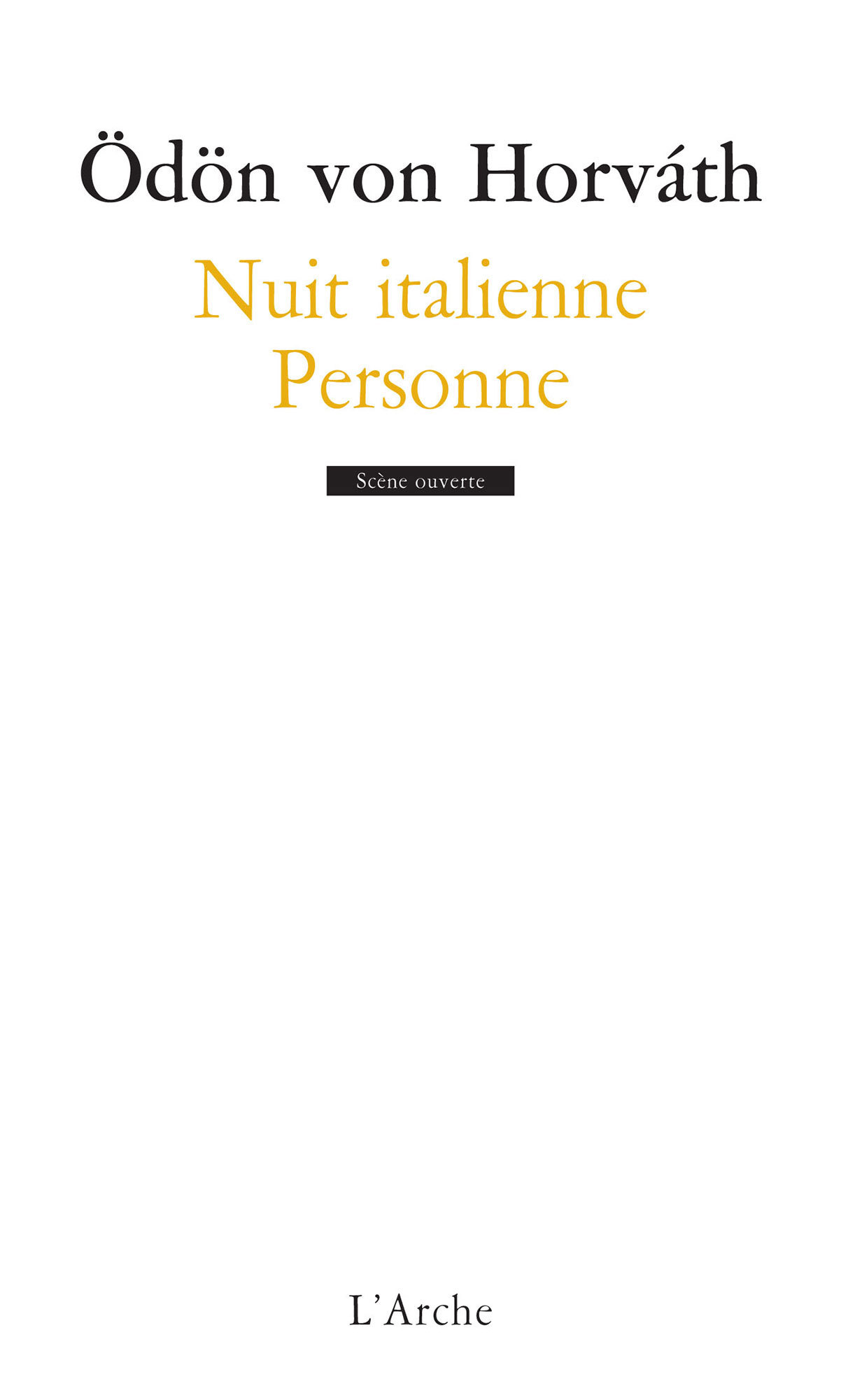 Nuit italienne / Personne (9782851819024-front-cover)