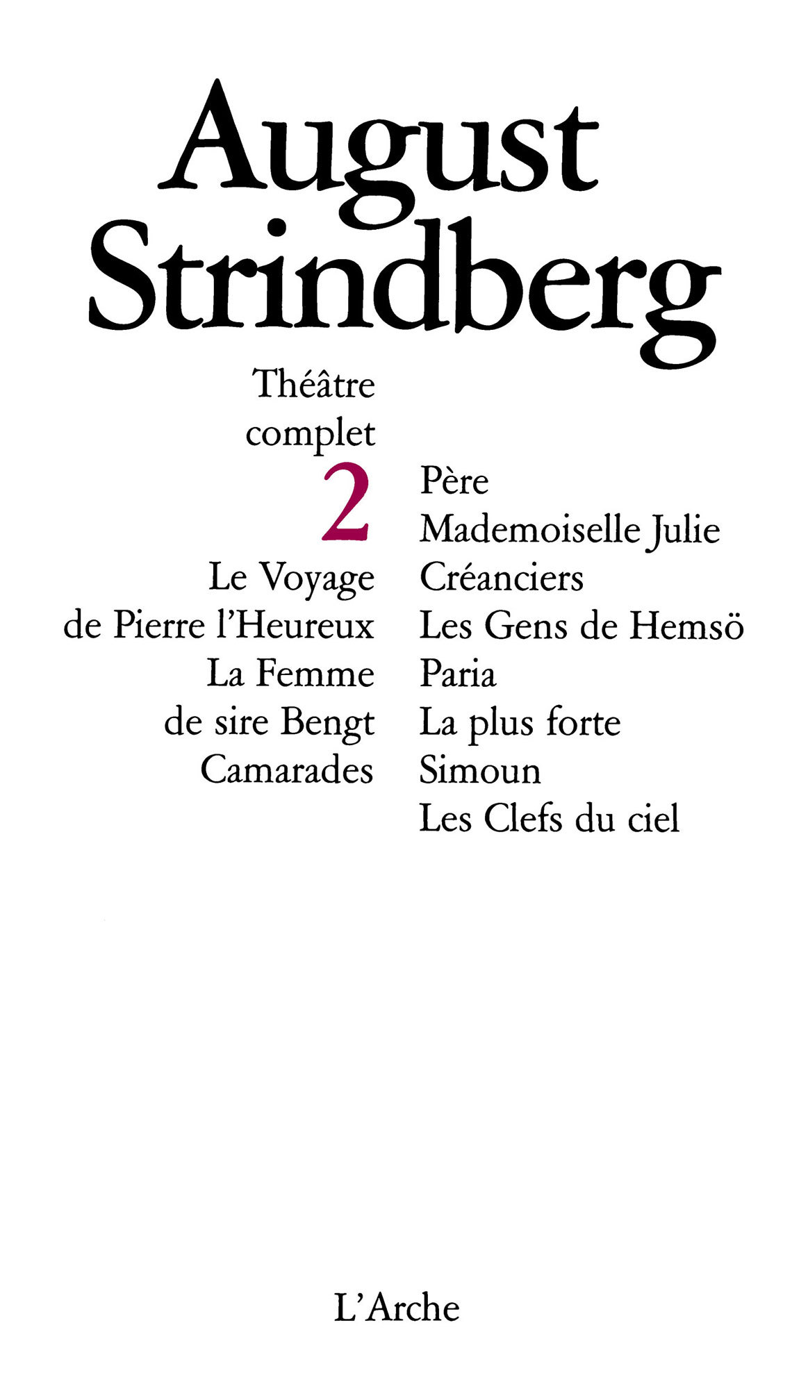 Théâtre T2 Strindberg (9782851810021-front-cover)