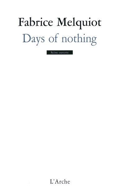 Days of nothing (9782851817778-front-cover)