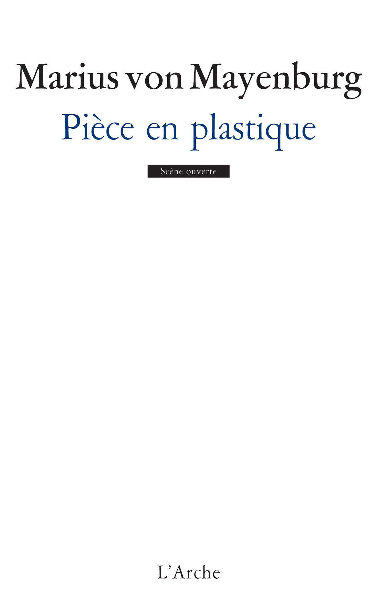 Pièce en plastique (9782851819055-front-cover)