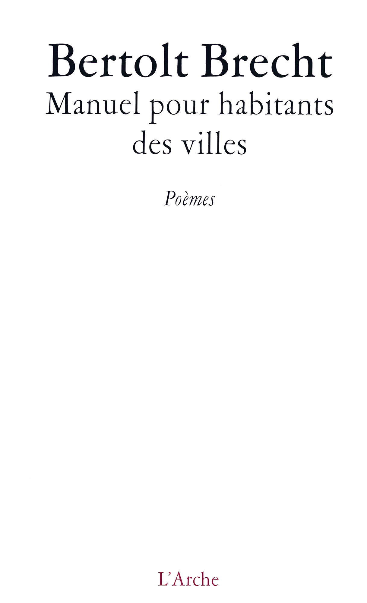 Manuel pour habitants des villes (9782851816320-front-cover)