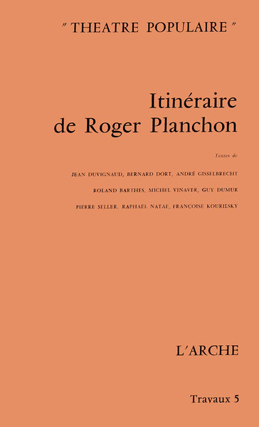 Itinéraire de Roger Planchon (9782851812858-front-cover)