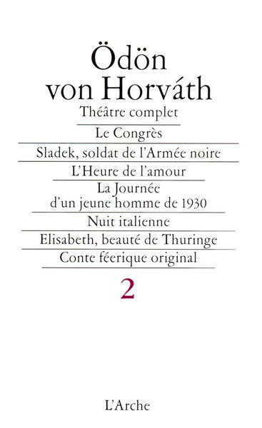 Théâtre T2 Horváth (9782851813541-front-cover)