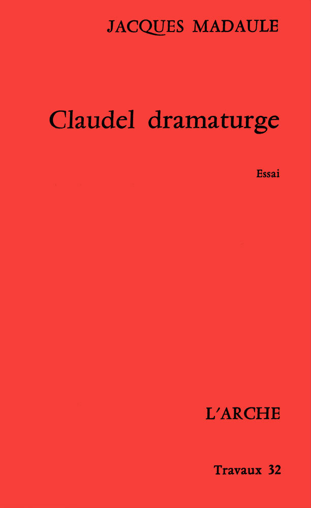 Claudel dramaturge (9782851811929-front-cover)
