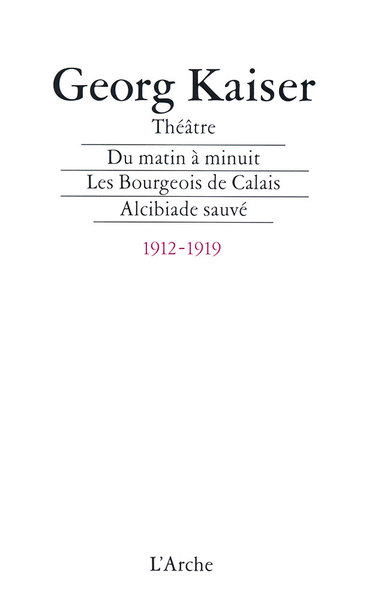 Théâtre Tome 1: 1912-1919 (9782851813480-front-cover)