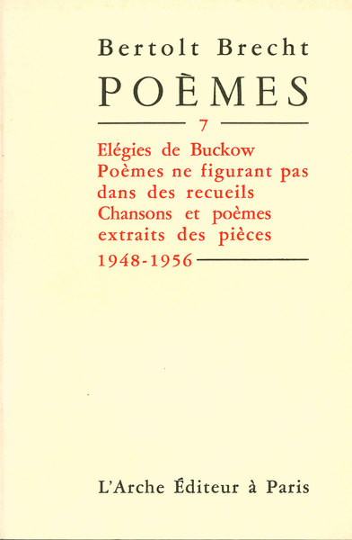 Poèmes T7 Brecht (9782851811332-front-cover)