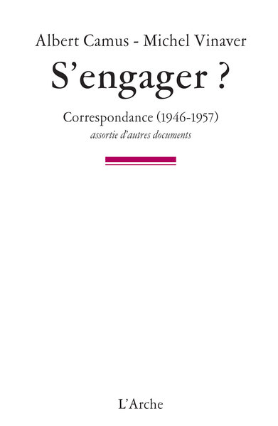 S'engager ? - Correspondance (1946-1957) (9782851817754-front-cover)