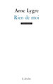 Rien de moi (9782851818430-front-cover)