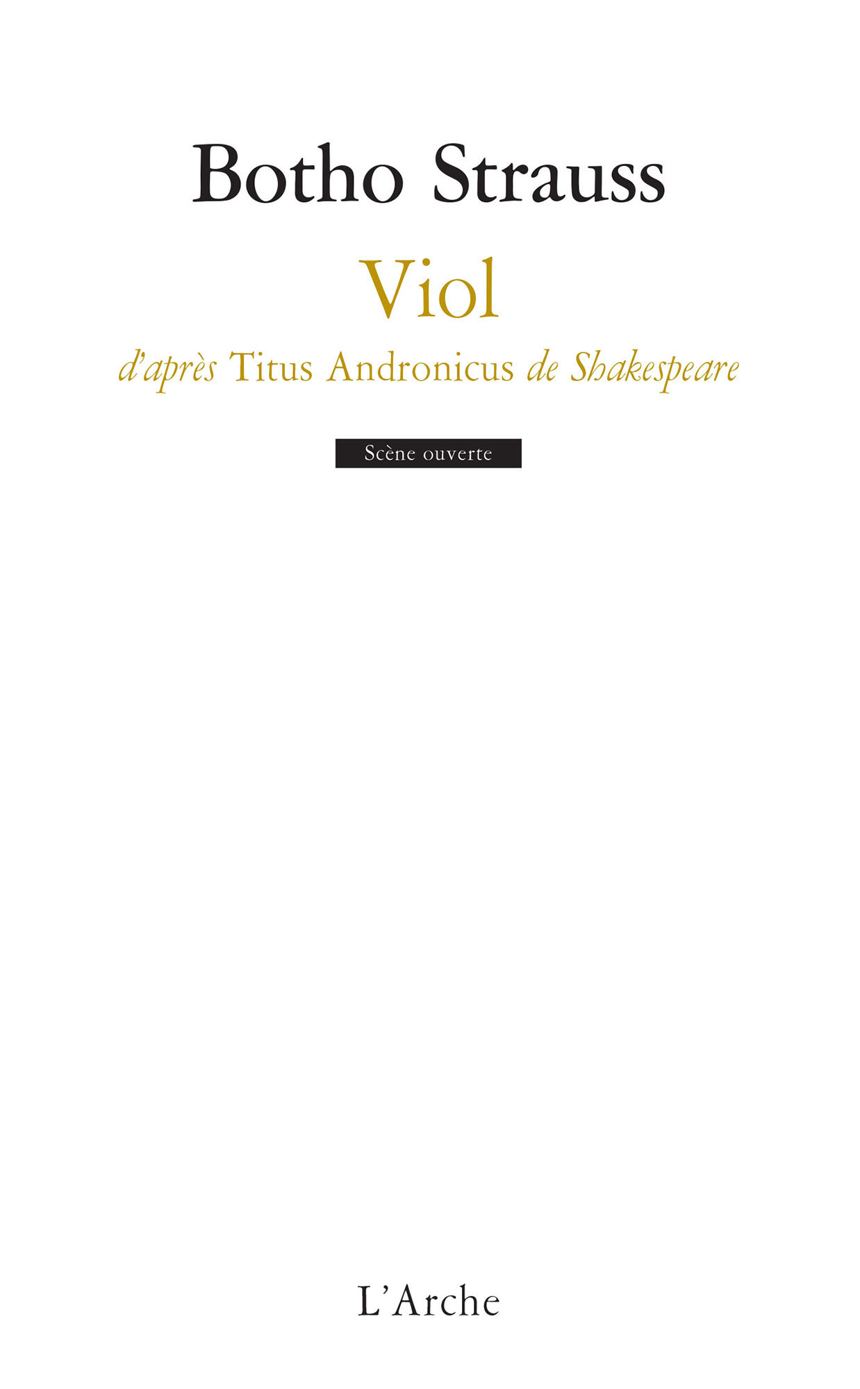 Viol d’après Titus Andronicus de Shakespeare (9782851816030-front-cover)