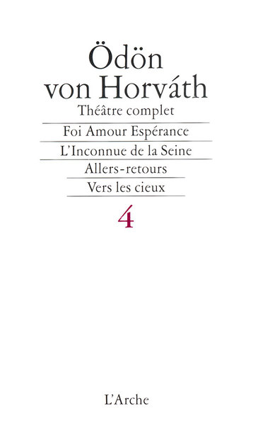 Théâtre T4 Horváth (9782851813626-front-cover)