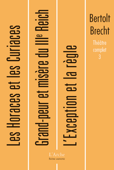 Théâtre complet T3 Brecht (9782851812049-front-cover)