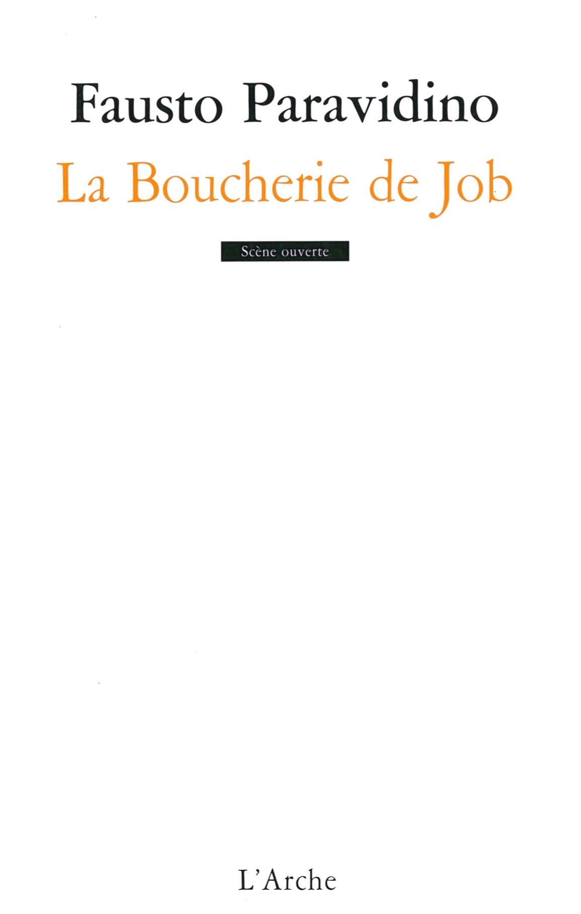La Boucherie de Job (9782851818669-front-cover)