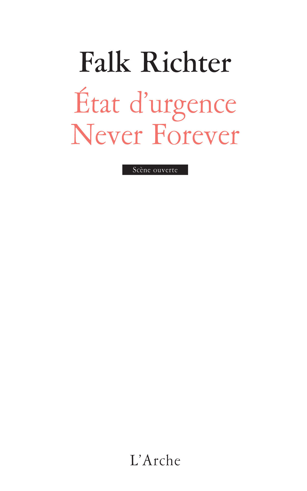 État d'urgence / Never Forever (9782851819390-front-cover)