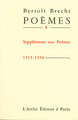 Poèmes T8 Brecht (9782851811349-front-cover)