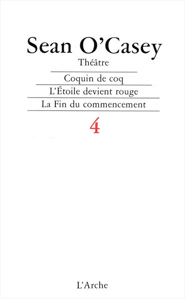 Théâtre T4 O'Casey (9782851812230-front-cover)