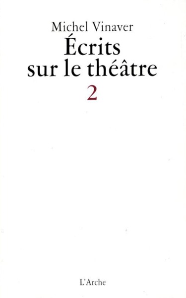 Écrits sur le théâtre II (9782851814135-front-cover)