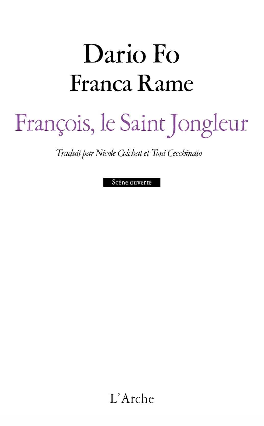François, le Saint Jongleur (9782851819796-front-cover)