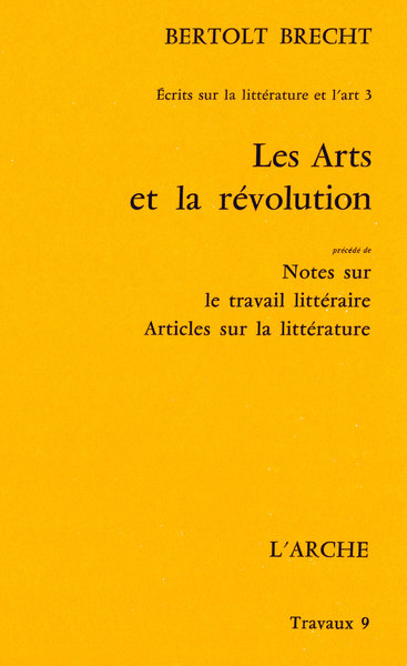 Les Arts et la Révolution (9782851811684-front-cover)