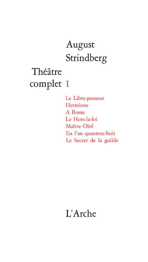 Théâtre T1 Strindberg (9782851810014-front-cover)