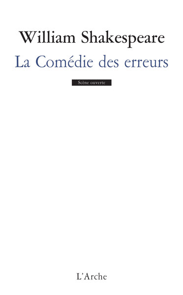 La Comédie des erreurs (9782851817631-front-cover)