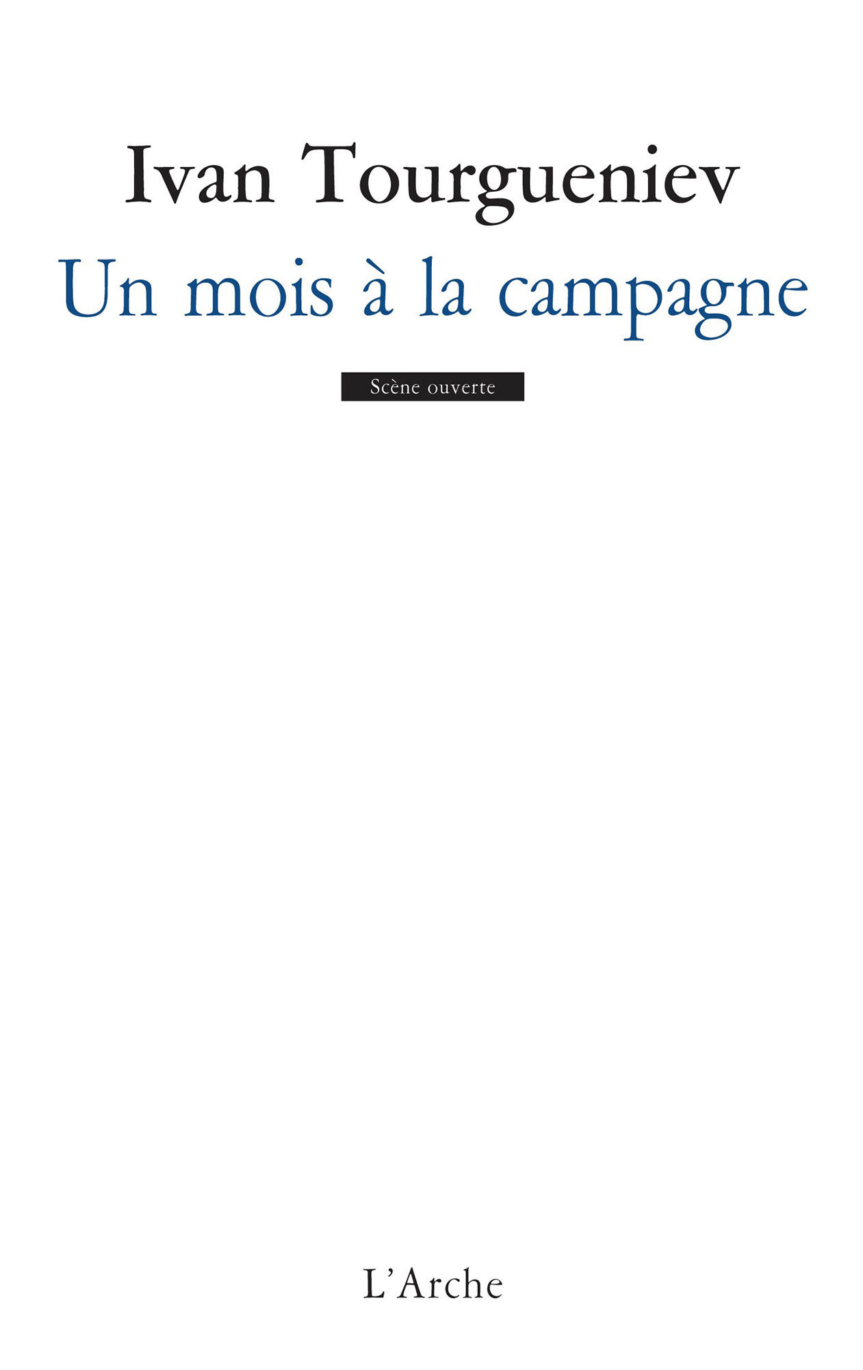 Un mois à la campagne (9782851819383-front-cover)