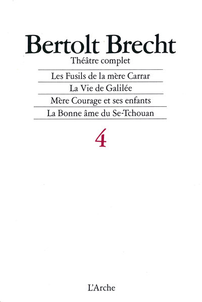 Théâtre complet T4 Brecht (9782851811769-front-cover)