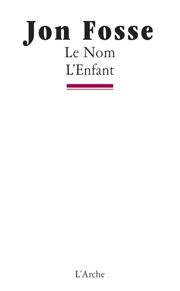 Le Nom / L'Enfant (9782851814159-front-cover)