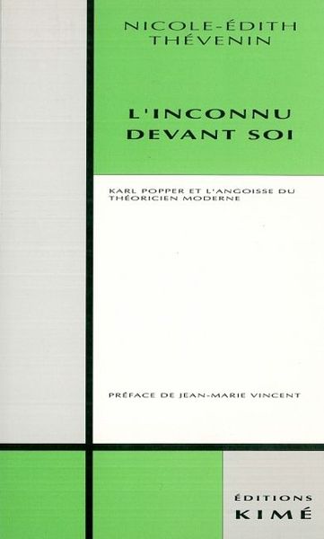 L' Inconnu Devant Soi (9782908212082-front-cover)