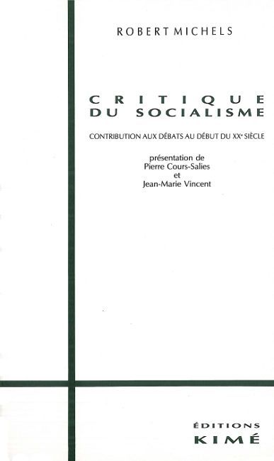 Critique du Socialisme (9782908212433-front-cover)