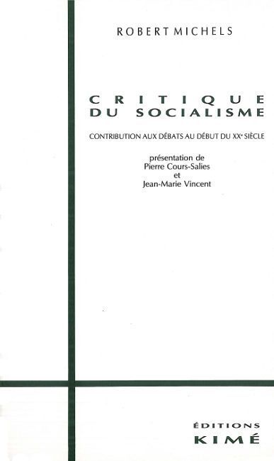 Critique du Socialisme (9782908212433-front-cover)