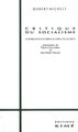 Critique du Socialisme (9782908212433-front-cover)
