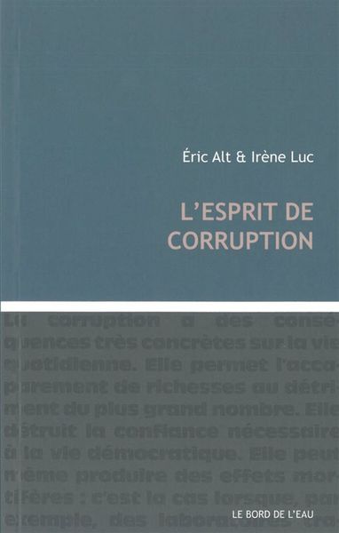 L' Esprit de Corruption (9782356871626-front-cover)